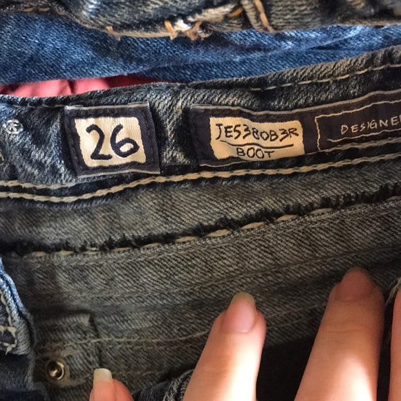 Distressed pocket bootcut miss me jeans - Picture 3 of 5